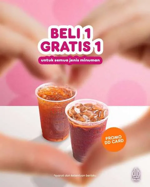 Promo Dunkin Valentine Beli 1 Gratis 1