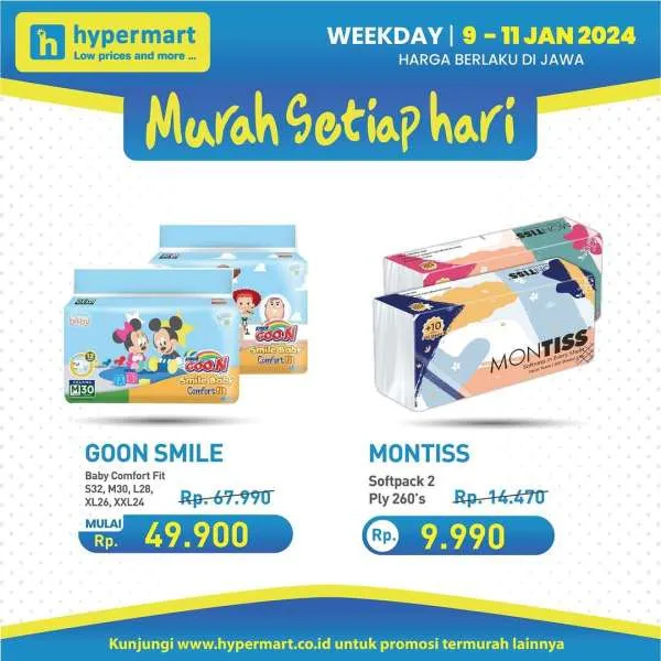 Promo Hypermart Hyper Diskon Weekday Periode 16-18 Januari 2024