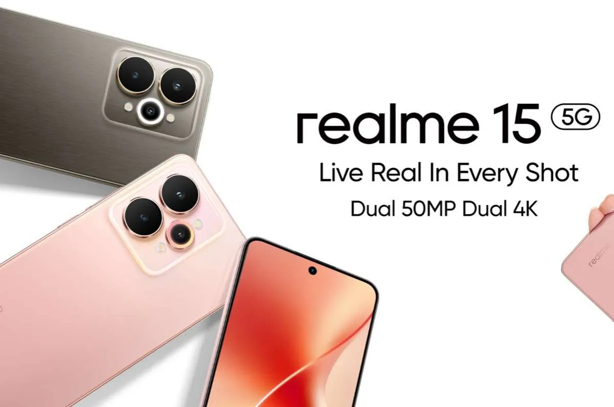 Realme 15 5G Resmi Indonesia: Harga Rp5 Juta, Layar AMOLED 144Hz, Baterai 7.000 mAh