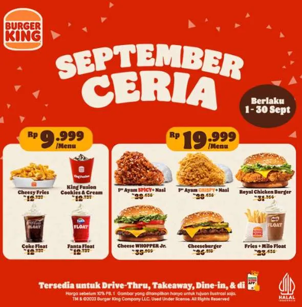 Promo Burger King September Ceria