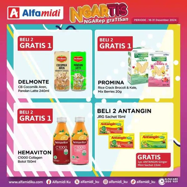 Promo Alfamidi Ngartis (Ngarep Gratisan) Periode 16-31 Desember 2024