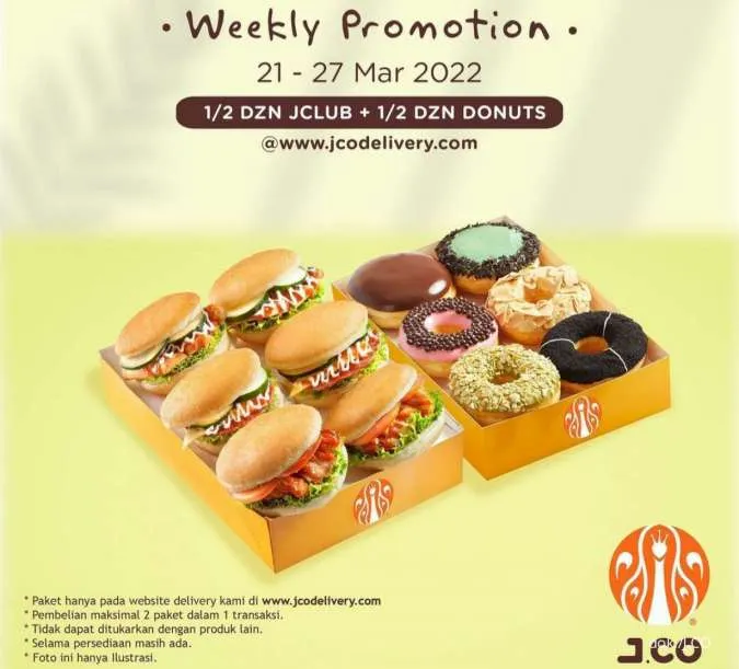 Promo Mingguan J.CO 21-27 Maret 2022