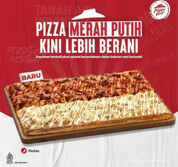 Pizza Merah Putih dari Pizza Hut Edisi Agustus 2022