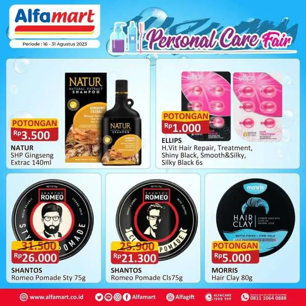 Promo Alfamart Perawatan & Kecantikan Periode 16-31 Agustus 2023