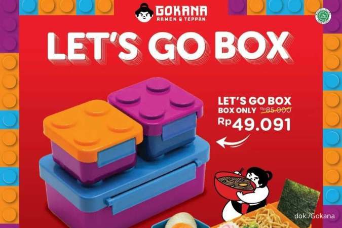 Promo Gokana Terbaru 2023, Kotak Bekal Let’s Go Box Murah Bisa Dibawa Pulang