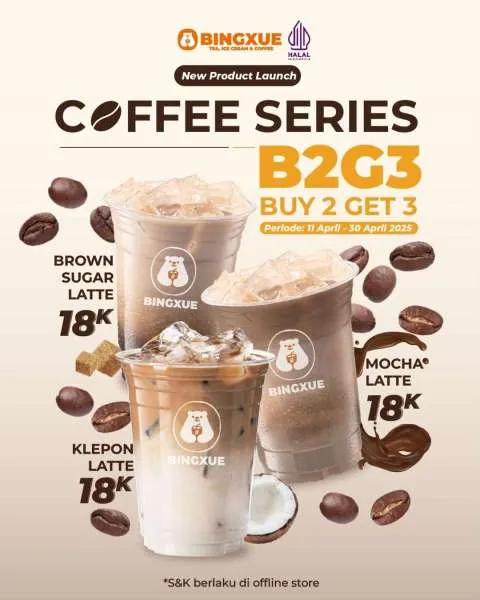 Promo Bingxue Coffee Series Buy 2 Get 3