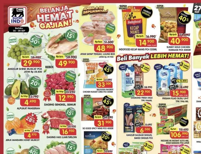 Katalog Promo JSM Superindo Diskon hingga 50% Periode 26-28 September 2025
