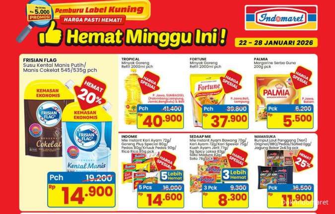 Promo Indomaret 22-28 Januari 2026, Minyak Goreng dan Margarin Hemat