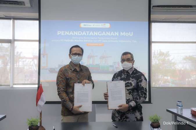 PT Jasa Armada Indonesia Tbk dengan PT Pelindo Marine Service Tanda Tangani Nota Kesepahaman Kerjasama Sinergi