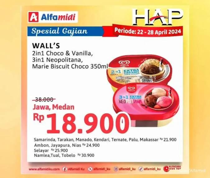 Promo Alfamidi Hemat Satu Pekan Spesial Gajian Periode 22-28 April 2024