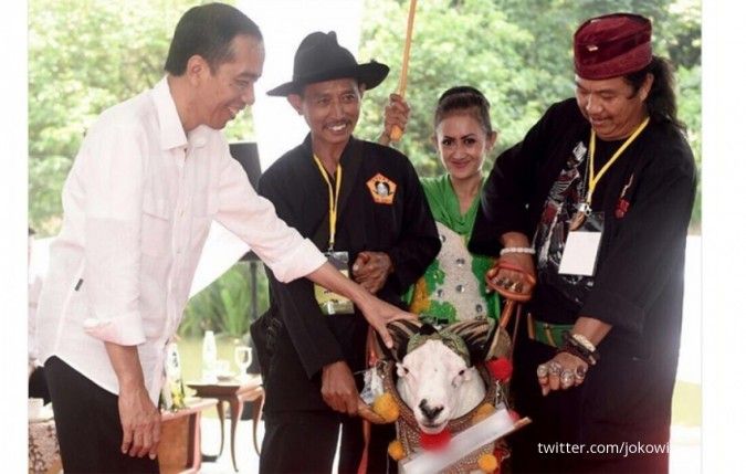 Hanya di era Jokowi, peternak kambing masuk Istana