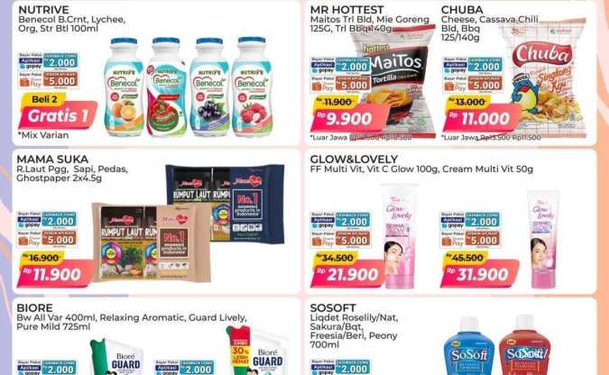 Promo PSM Alfamart Periode 16-23 September 2025, Beli 2 Gratis 1 Nutrive Benecol