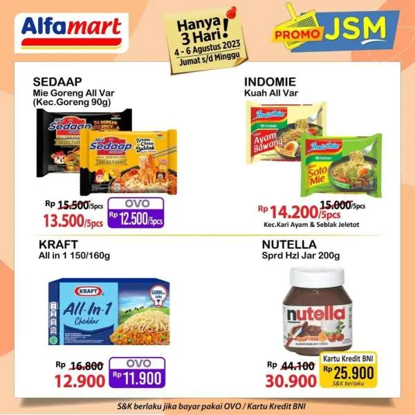 Katalog Harga Promo JSM Alfamart 4-6 Agustus 2023