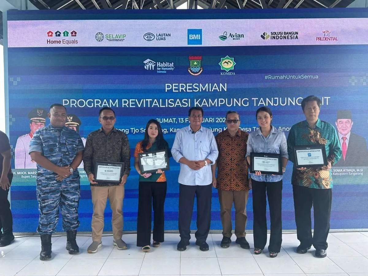 Dukung Penataan Pesisir, Lautan Luas Membangun 30 Rumah Layak Huni di Tanjung Kait