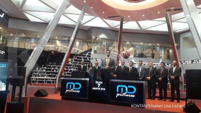 Saham MD Pictures (FILM) naik 49,52% pada pencatatan perdana