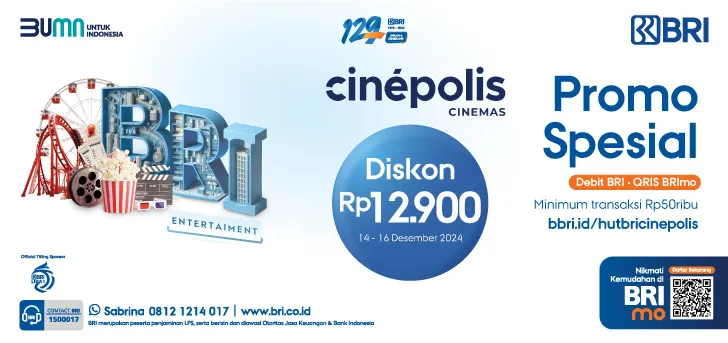 Promo HUT BRI ke-129 di XXI & Cinepolis