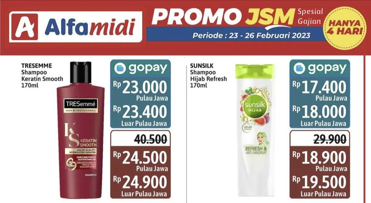 Katalog Promo JSM Alfamidi Spesial Gajian Periode 23-26 Februari 2023