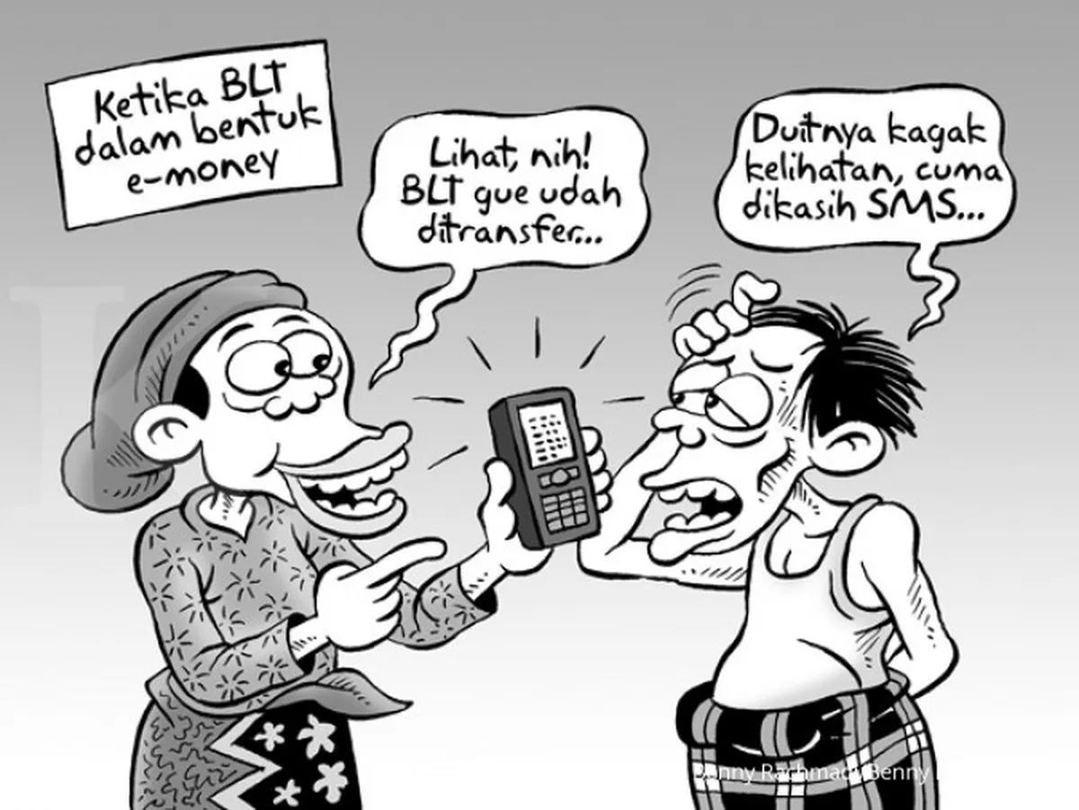 Bantuan lewat e-money, ada untungnya, juga risiko
