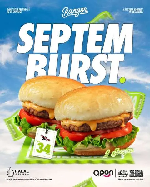 Promo Burger Bangor Septem Burst
