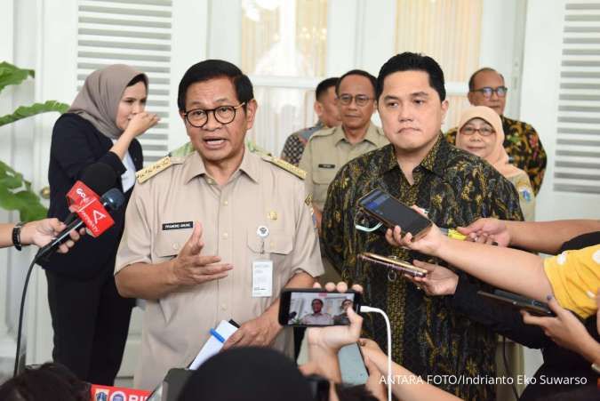 Erick Thohir Temui Pramono Anung, Minta Pakai JIS untuk Timnas dan Piala Presiden