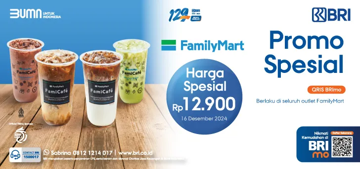 Promo HUT BRI ke-129 di Family Mart