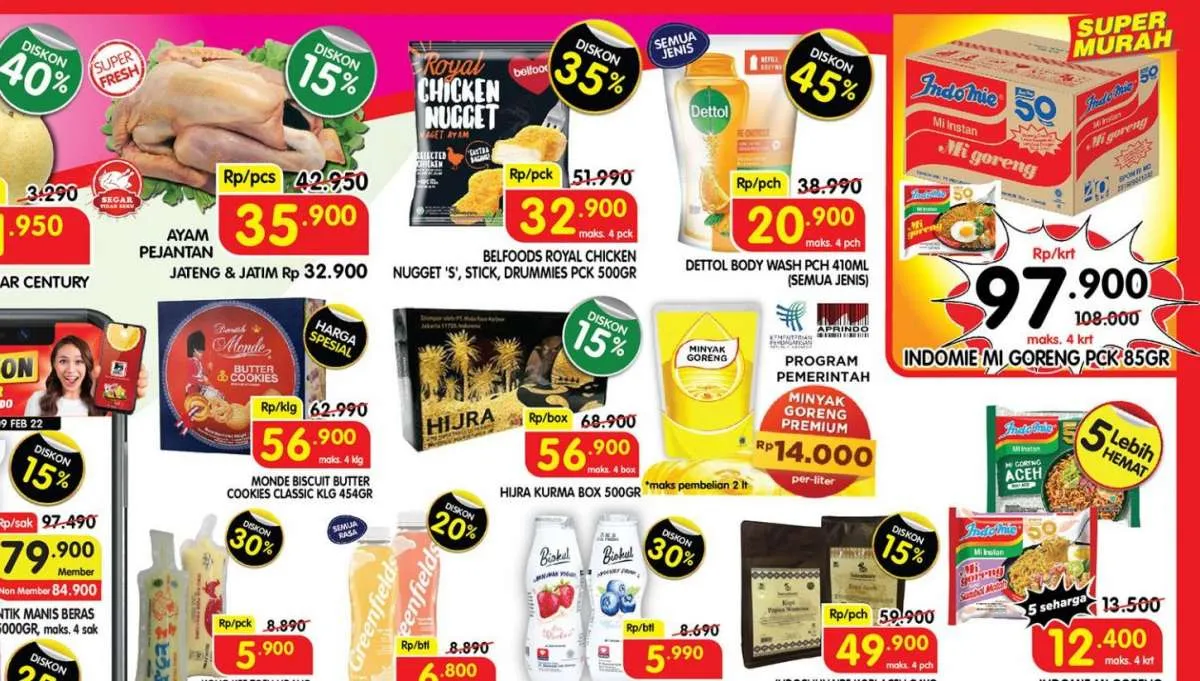 Promo Superindo Periode 7-10 Februari 2022, Diskon Fantastis s/d 45% di Awal Pekan