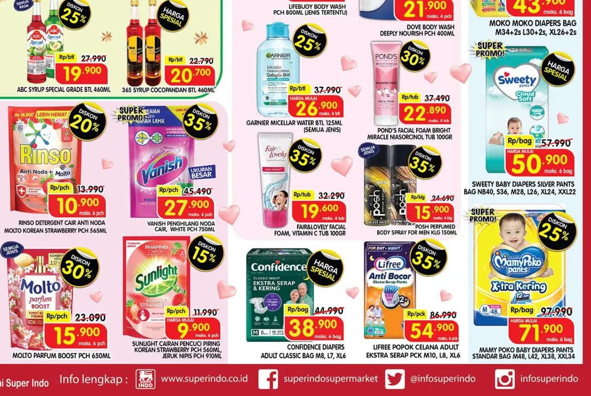 Promo Superindo Weekday 12 Februari 2025, Rinso dan Sunlight Diskon Sampai 20%