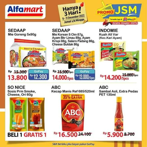 Katalog Harga Promo JSM Alfamart 9-11 Desember 2022