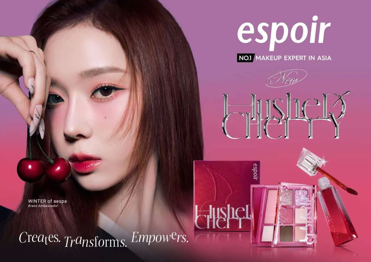 Hushed Cherry Edition dari Espoir, Makeup ala WINTER aespa untuk Wanita Indonesia