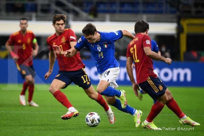 Hasil Italia vs Spanyol di UEFA Nations League dimenangkan La Furia Roja