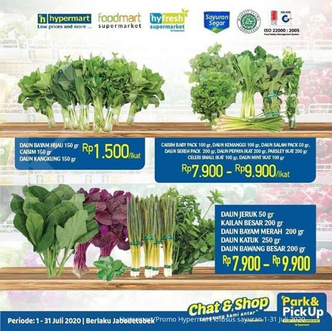 Promo Hypermart khusus sayuran 1-31 Juli 2020
