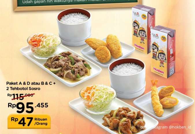 Hari Terakhir! Promo HokBen Payday Seru, Makan Berdua Cuma Rp 47.000-an Per Orang