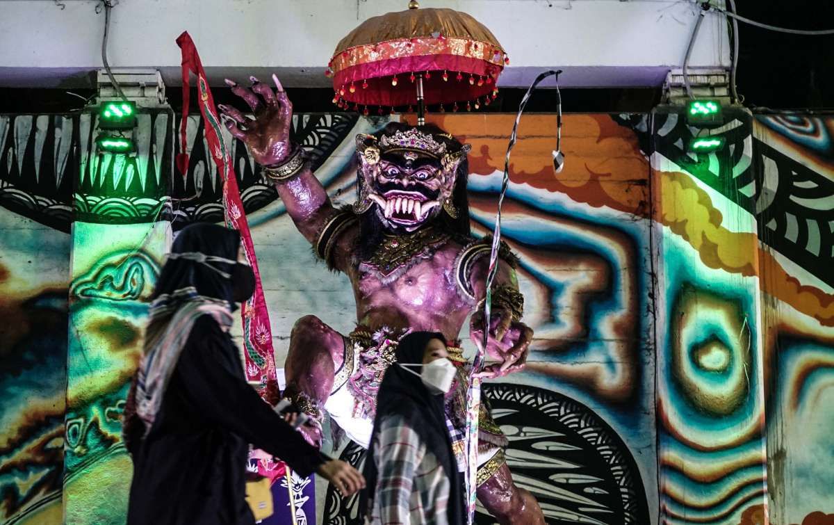 Ogoh-ogoh Sambut Hari Raya Nyepi di Jakarta