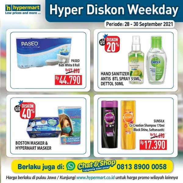 Katalog Promo Hypermart Hyper Diskon Weekday Periode 28-30 September 2021