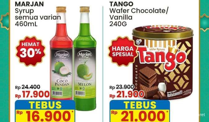 Promo Indomaret sampai 5 Maret 2025, Sirup Marjan Diskon 30% Jadi Rp 17.900 per Botol
