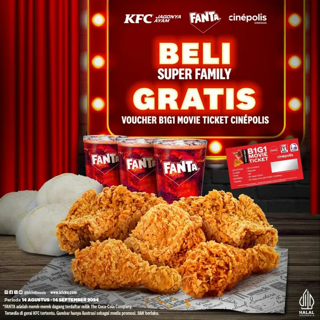 Promo KFC GRATIS Tiket Cinepolis