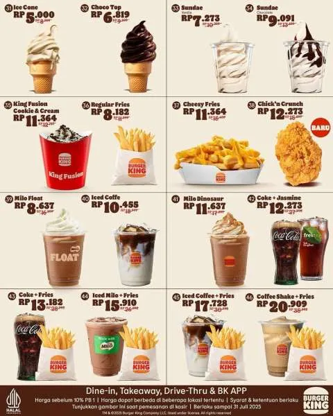 Promo Burger King Kupon Juni Dessert Spesial
