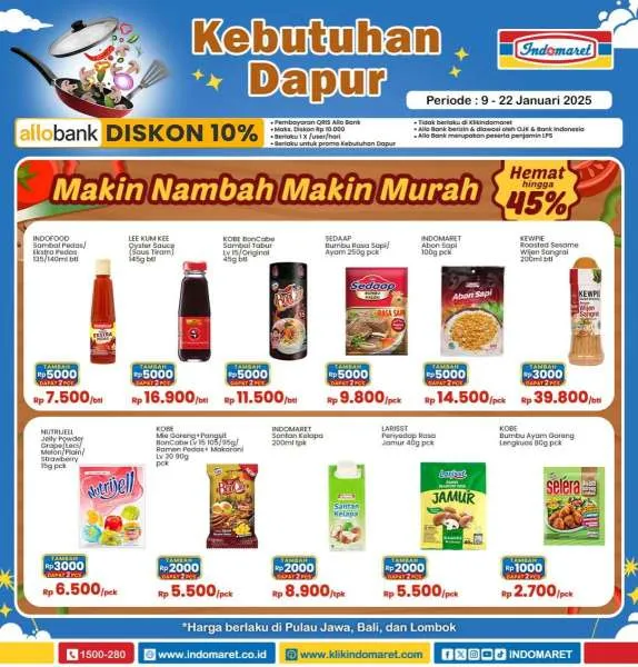 Promo Indomaret Super Hemat Periode 9-22 Januari 2025