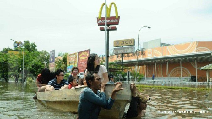 Banjir di Ciledug mulai surut
