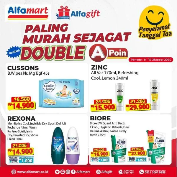 Promo Alfamart Paling Murah Sejagat Periode 8-15 Oktober 2024