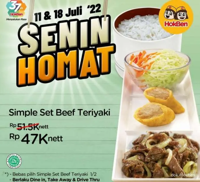 Promo Hokben Senin Homat 18 Juli 2022