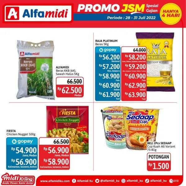 Promo JSM Alfamidi Spesial Gajian Periode 28-31 Juli 2022