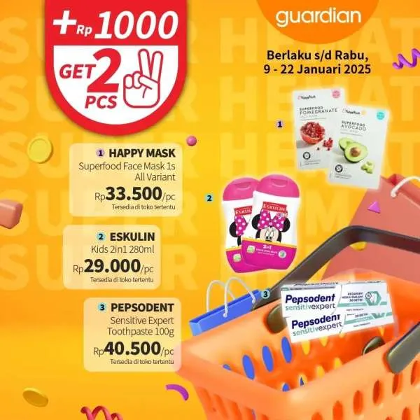 Promo Guardian Super Hemat Periode 9-22 Januari 2025