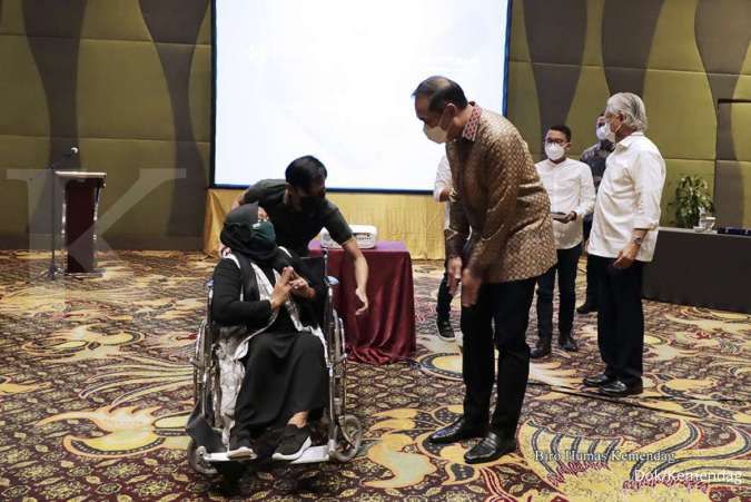 Mendag Apresiasi Misi Kemanusiaan PT Intibios yang Membeli Masker Produksi UMKM Para Difabel