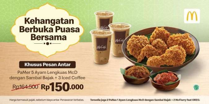 Promo McD Terbaru April 2022, Tersedia 2 Varian Paket Bundling Ramadan Super Hemat 