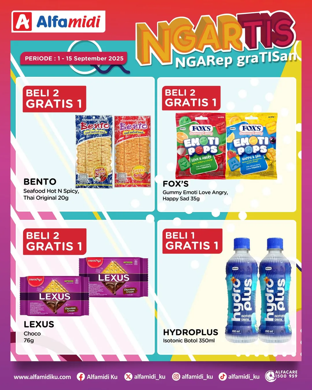 Promo Alfamidi Ngartis (Ngarep Gratisan) Periode 1-15 September 2025
