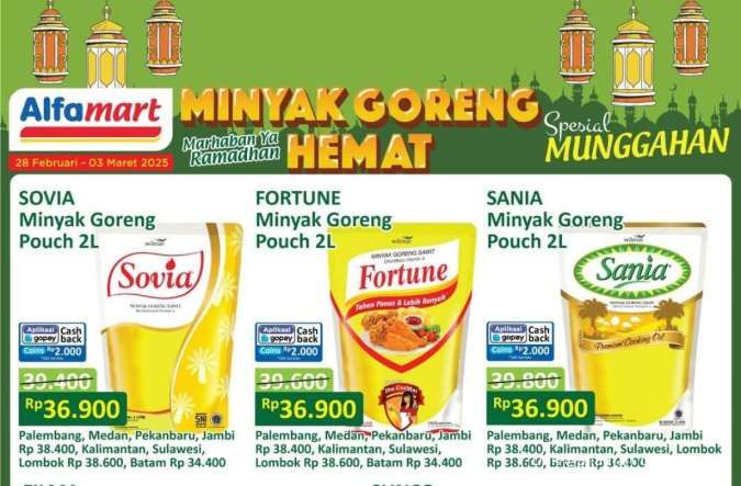 Promo Minyak Goreng Weekend Hemat di Alfamart dan Indomaret Awal Ramadan 1 Maret 2025