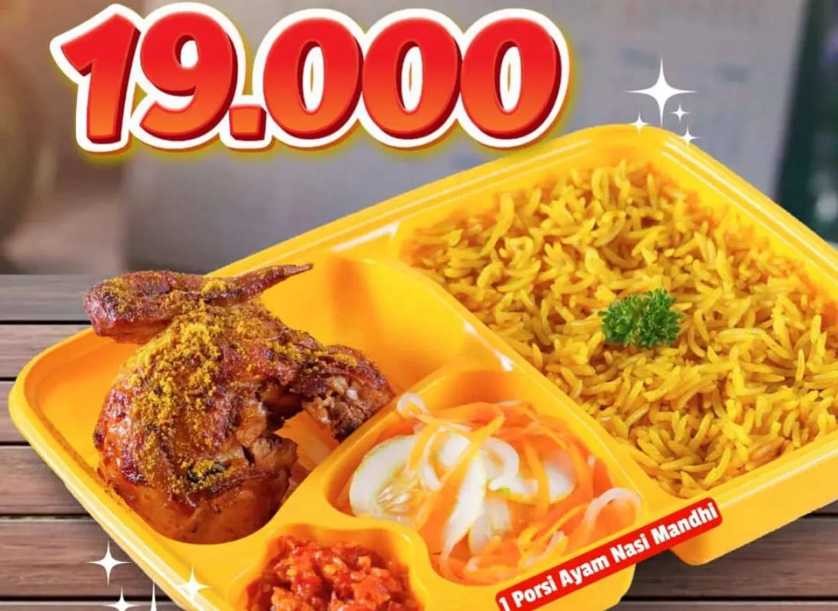 Promo Emado's Tanggal Tua 15-21 September, 1 Porsi Ayam Nasi Mandhi Cuma Rp 19.000
