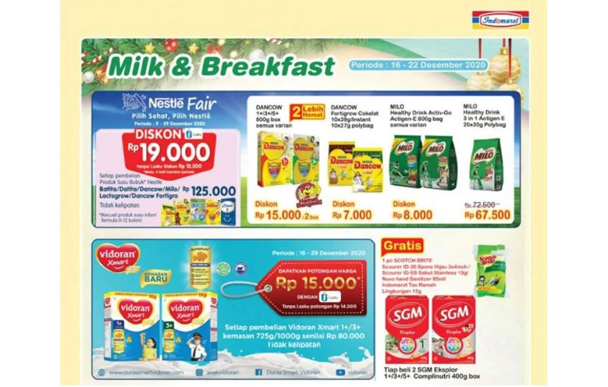 Promo Indomaret mingguan terbaru, 16-22 Desember 2020!
