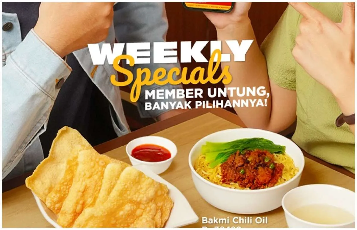 Promo Bakmi GM Weekly Specials, Pangsit atau Bakmi Chili Oil Mulai Rp 13.000-an